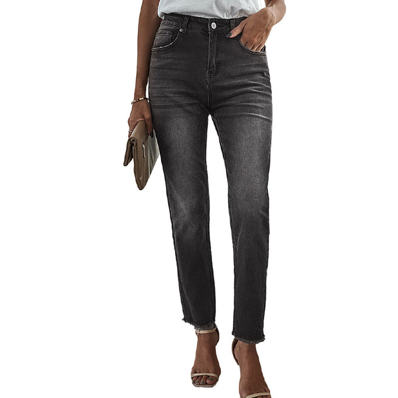 Washed Jeans For Women - WOMONA.COM