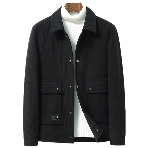 Men's Corduroy Jacket Coat Youth Korean - WOMONA.COM