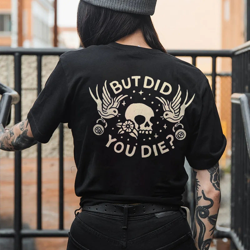 Nueva camiseta estampada de manga corta para mujer