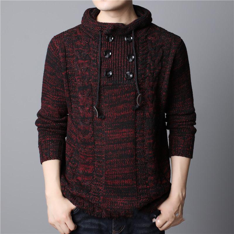 Men's Long-sleeved Thickened Hooded Sweater - WOMONA.COM