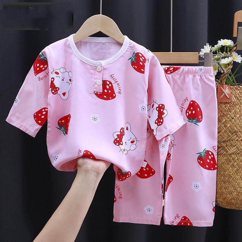 Summer Clothes Cotton Silk Air-conditioning Clothes Baby Clothes - WOMONA.COM