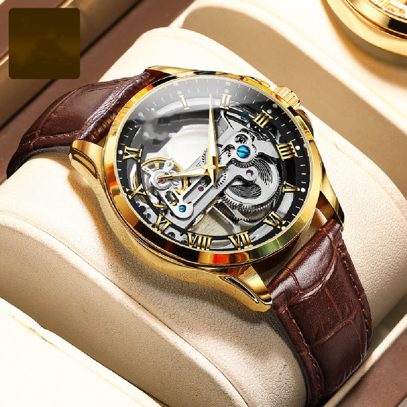 Men's Waterproof Luminous Mechanical Watch - WOMONA.COM