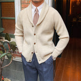 Thick Vintage Knitted Cardigan For Men Retro - WOMONA.COM