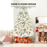 Tree PVC Artificial Snow Christmas Tree - WOMONA.COM