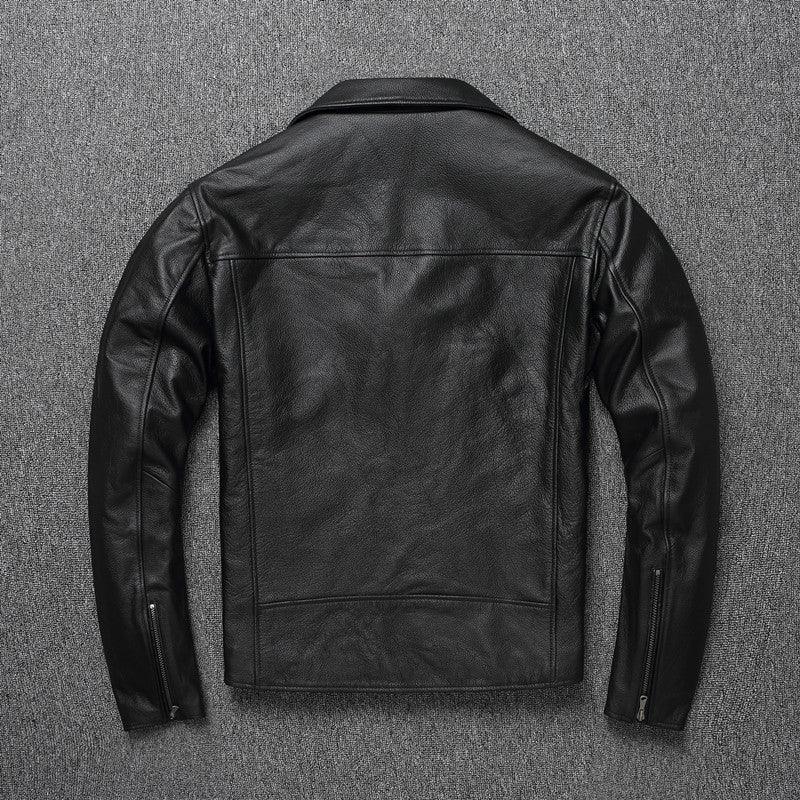 Youth Motorcycle Leather Men's Distressed Jacket - WOMONA.COM