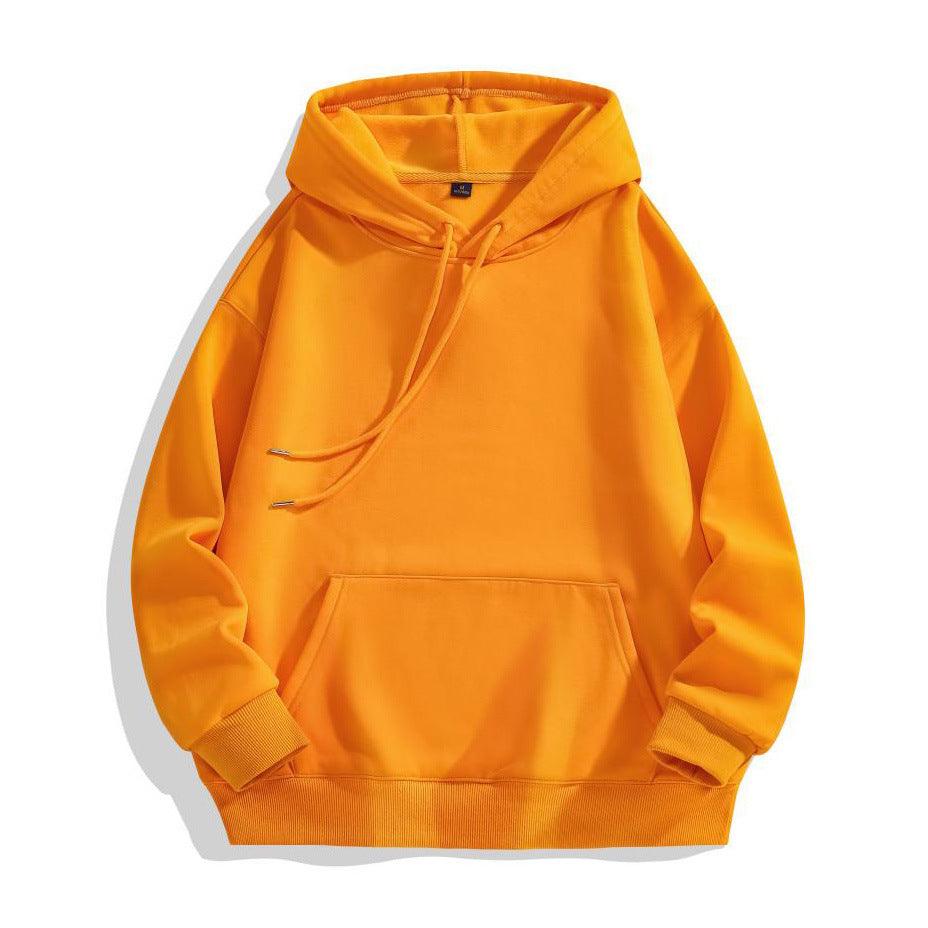 Heavy-duty Pure Cotton Hoodie With Plush Shoulder Loose Jacket - WOMONA.COM
