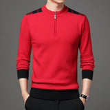 Men's Thickened Knitting Casual Half Zip Sweater