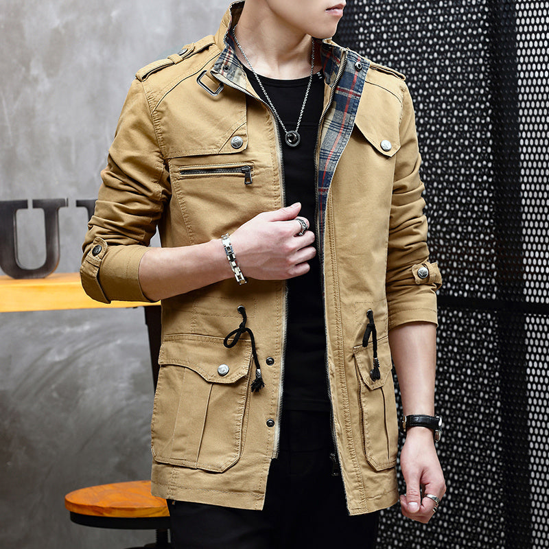 Military Jacket Young Men''s Korean - WOMONA.COM