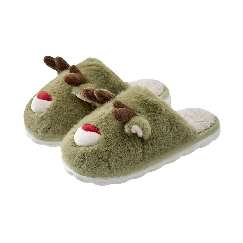 Cartoon Cotton Slippers Inner Velvet