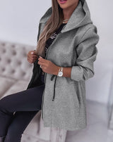 Winter Fashion Casual Hooded Coat Women's Clothing