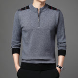 Men's Thickened Knitting Casual Half Zip Sweater