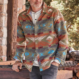 Men's Thickened Shirts Digital Printing Long Sleeves - WOMONA.COM