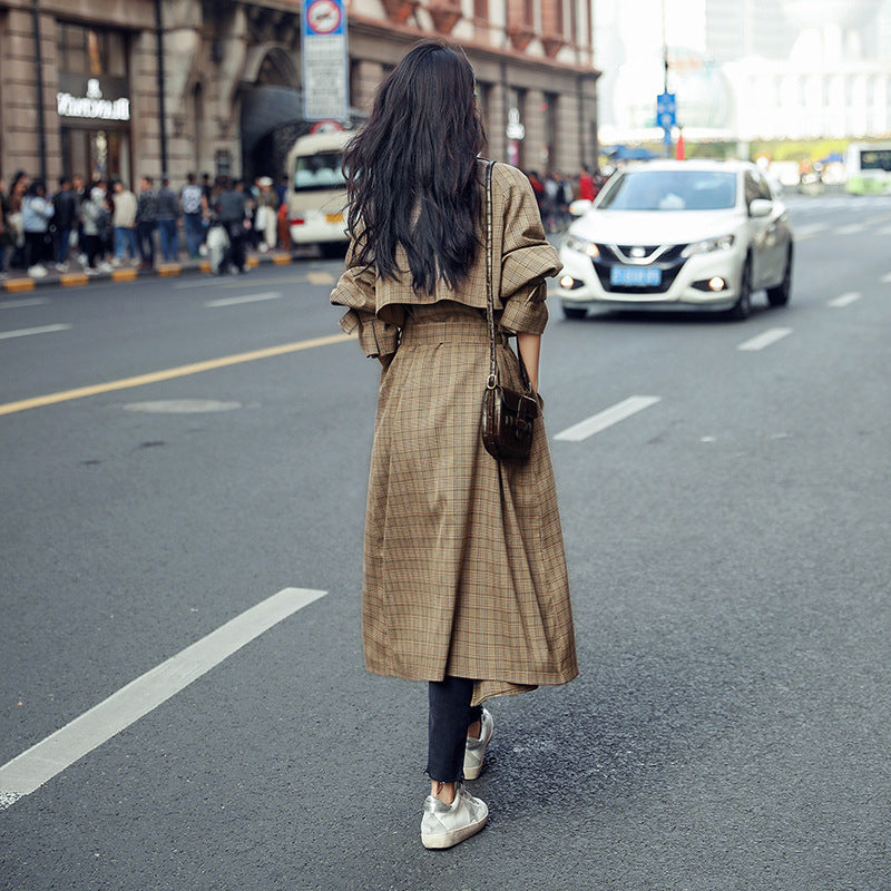 The Knee Temperament Loose And Thin Long Coat Women