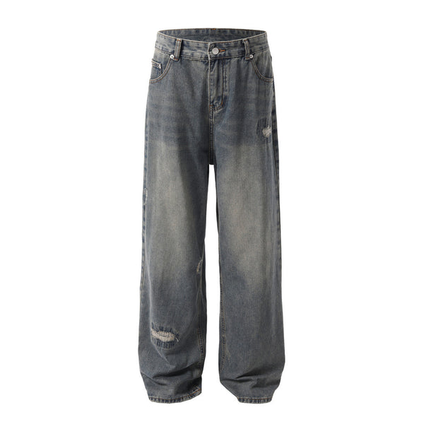 Fashion Holes Patch Jeans For Men - WOMONA.COM