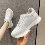 Leather Sports Casual Shoes - WOMONA.COM