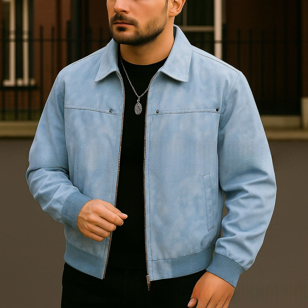 Men's multi-color loose lapel jacket