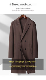 Winter Double-sided Woolen Coat Men's - WOMONA.COM