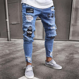 AliExpress White High-end Denim Men's Trousers - WOMONA.COM