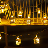 New House Shape LED String Lights Christmas Decoration - WOMONA.COM