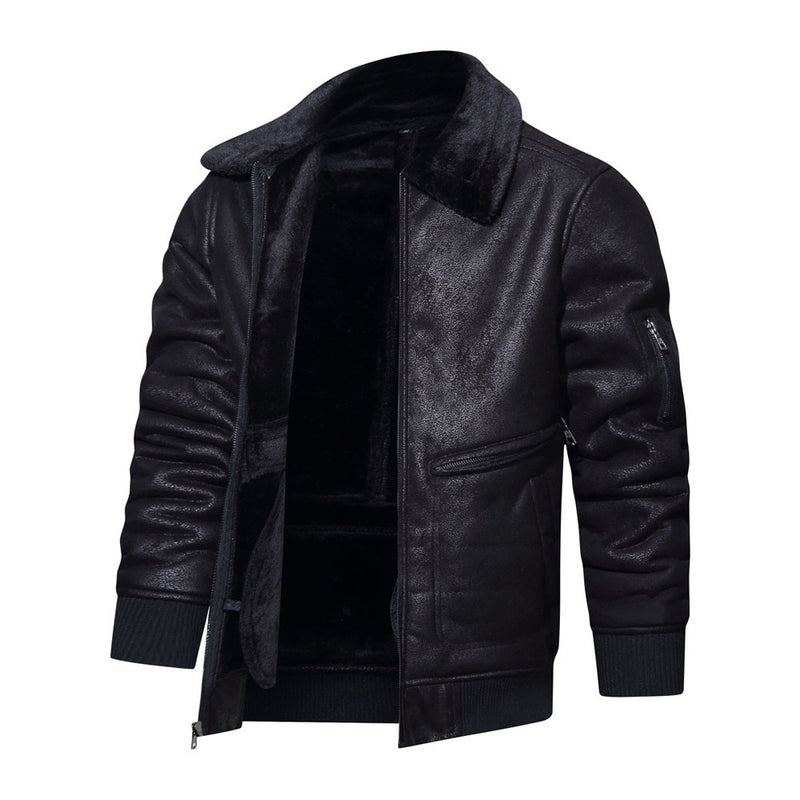 New Leather And Fur Men's Jacket Men's