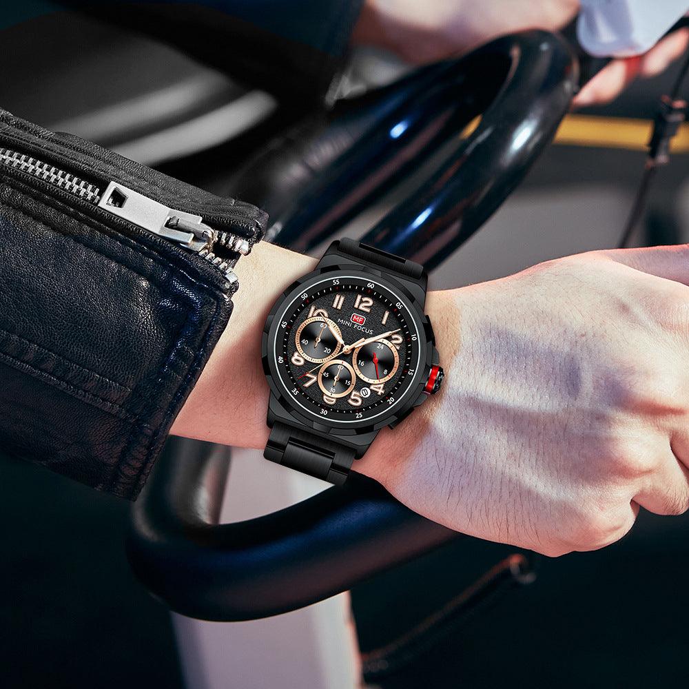 Fashion Business Men's Waterproof Quartz Watch - WOMONA.COM