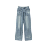 American Retro Street Design Jeans - WOMONA.COM