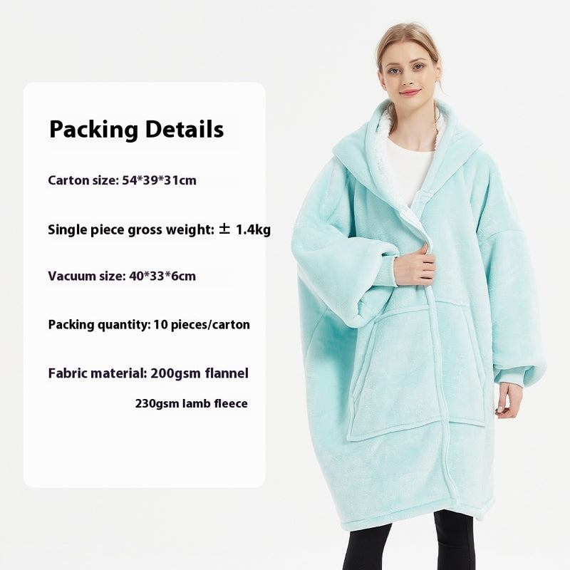 Leisure Double-layer Wearable Blanket