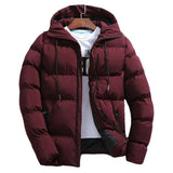 New Men's Pure Cotton Padded Jacket Hooded Coat - WOMONA.COM