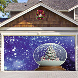 Christmas Background Hanging Cloth Garage Door Patch Holiday Party