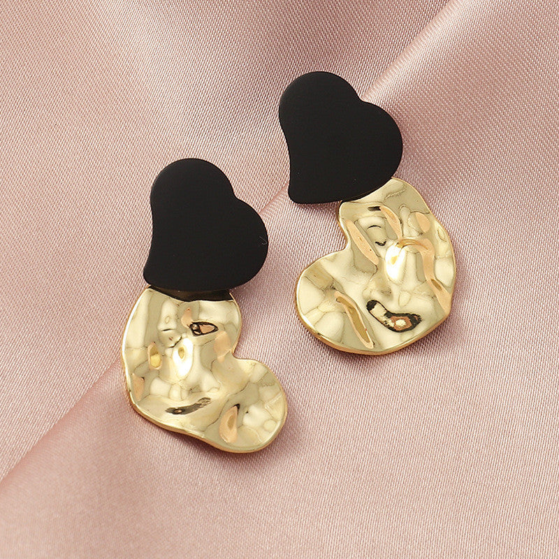 Irregular Metal Bump Earrings - WOMONA.COM