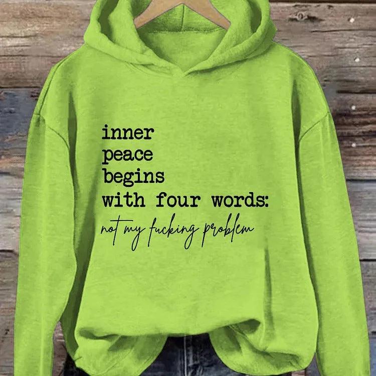 Inner Peace Begins With Four Words - WOMONA.COM