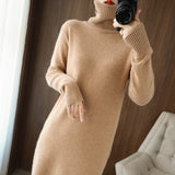 New Style Woolen Skirt Long Bottoming Shirt Women - WOMONA.COM