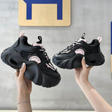 Women's Fashion Casual Thick Bottom Breathable Sneakers - WOMONA.COM