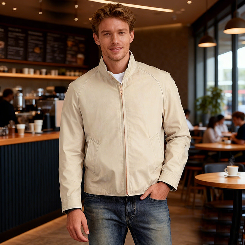 Men's Mid-Length Casual Zip Jacket - product view 1