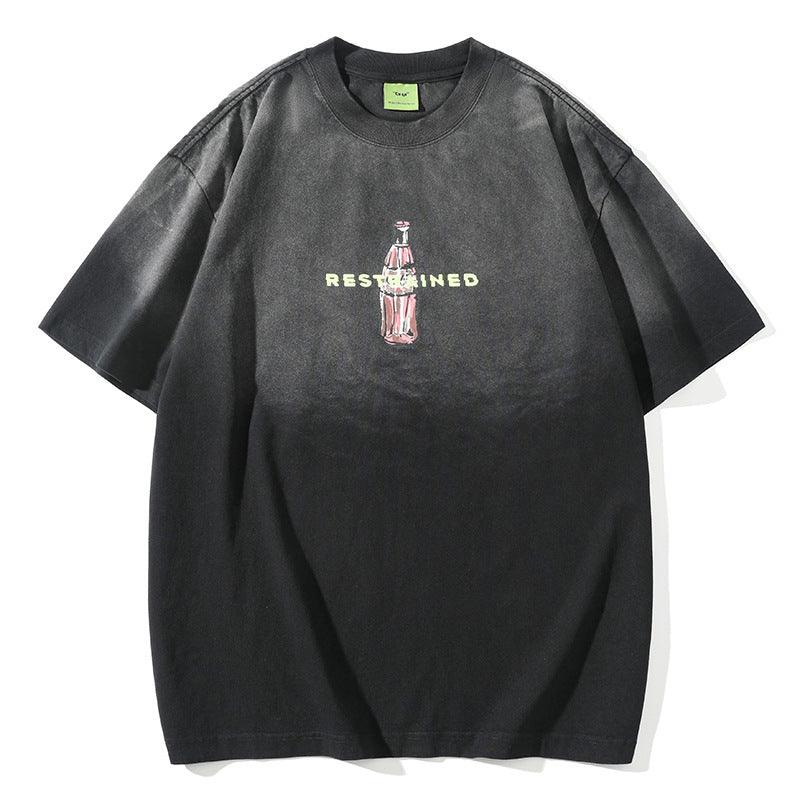 Fashion Gradient Color T-shirt For Men And Women - WOMONA.COM
