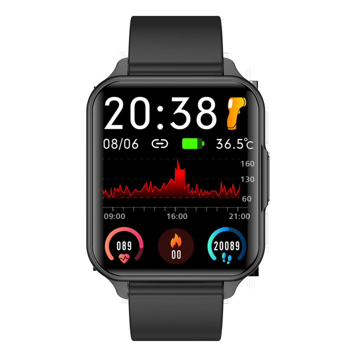 Body Temperature Heart Rate Waterproof Sports Watch - WOMONA.COM