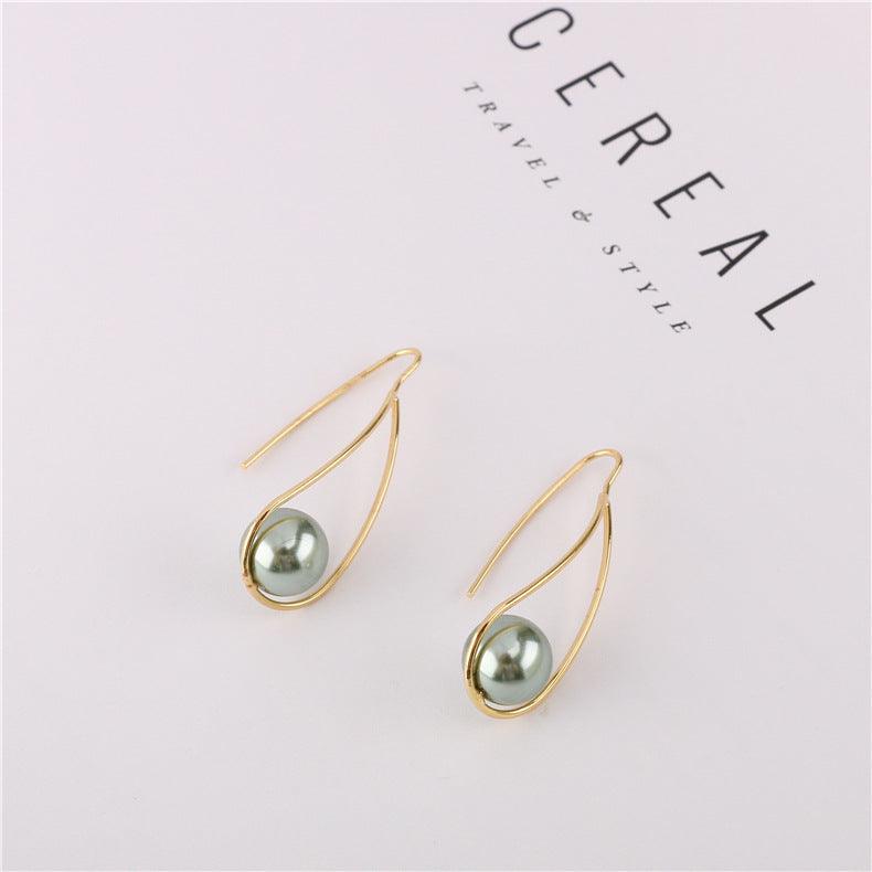 Korean-Style Faux Pearl Earrings