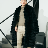 Men's Real Fur Long Fur Coat Winter - WOMONA.COM