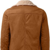 Men's Fur Integrated Fleece-lined Padded Jacket - WOMONA.COM