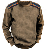 Crewneck Sweater Vintage Print Men