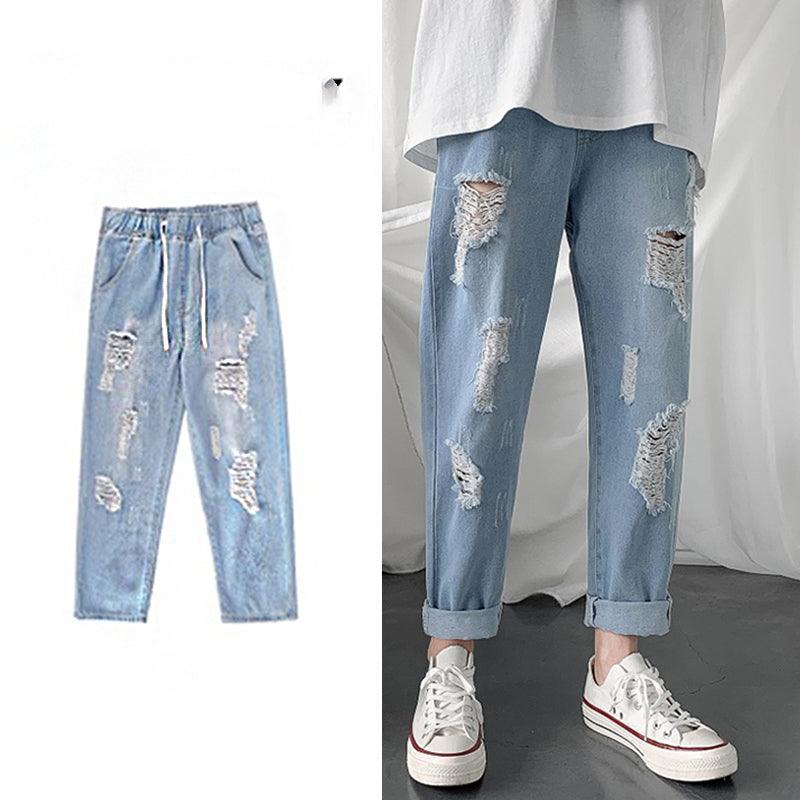 Fat Japanese Vintage washed jeans men - WOMONA.COM