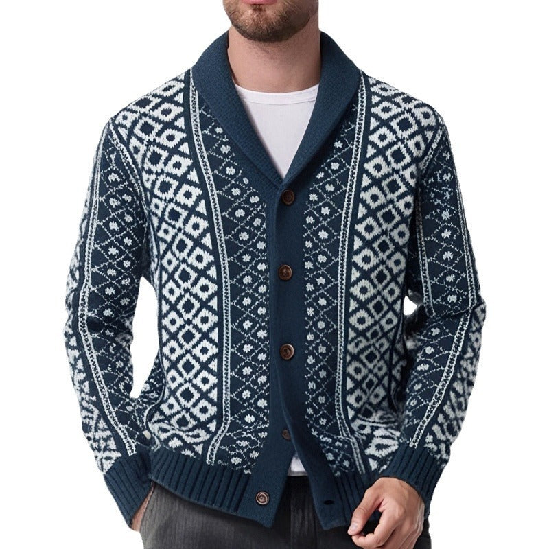 European And American Men's Vintage Sweater Coat - WOMONA.COM