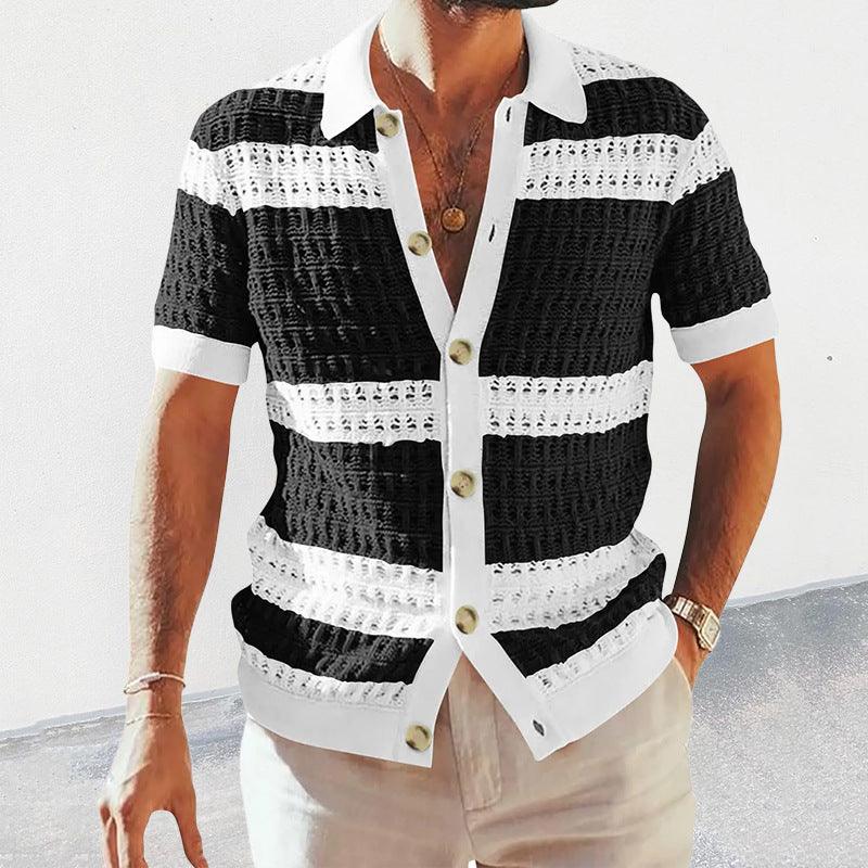 Summer Collar Shirts Men Casual Formal - WOMONA.COM
