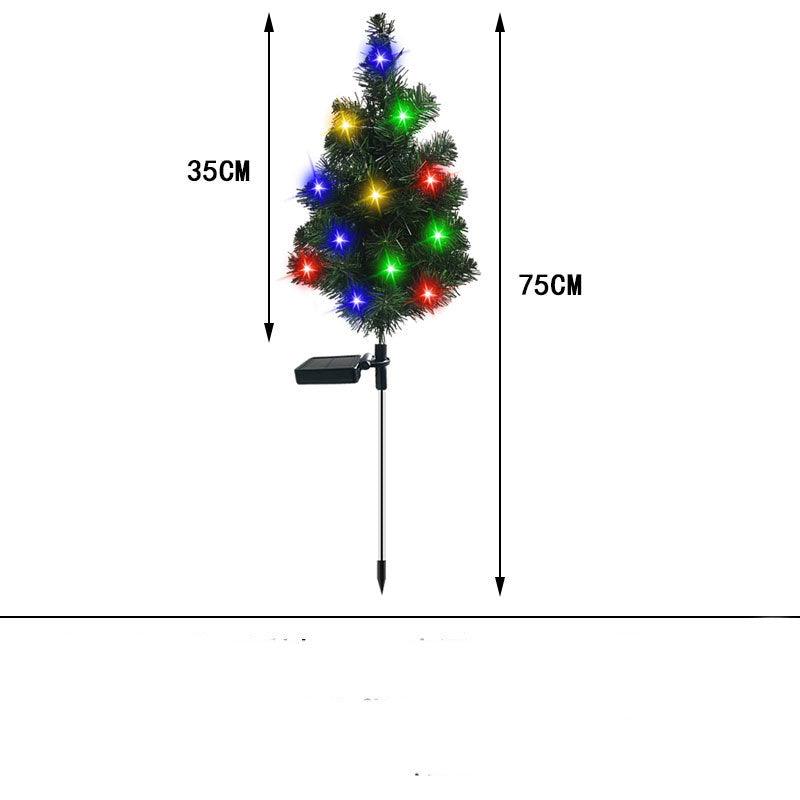 Solar Christmas Tree Lamp Garden Decoration - WOMONA.COM