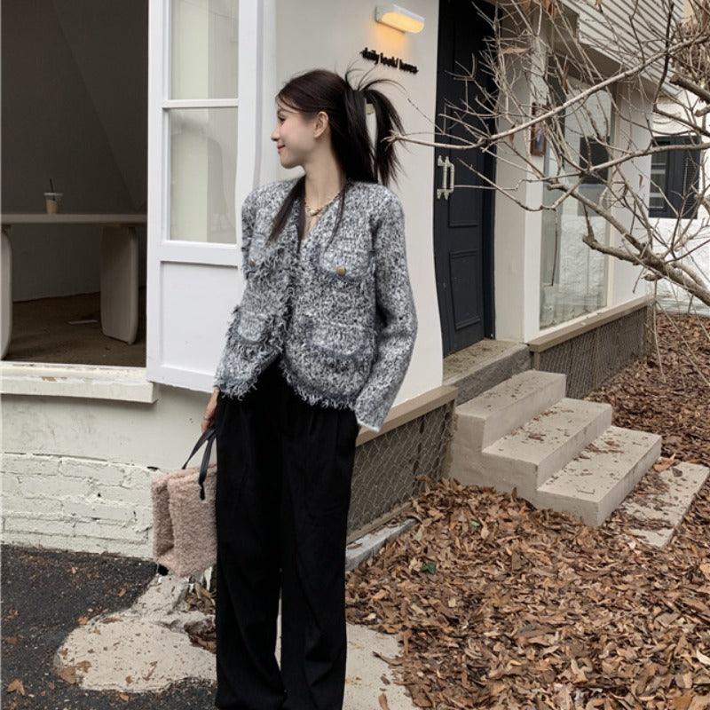 Tassel Small Fragrance Long Sleeve Coat Blouse Women - WOMONA.COM