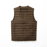 Winter Collarless Lightweight Basic Thin Vest