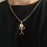 Funny Graffiti Necklace Funny Doodle - WOMONA.COM