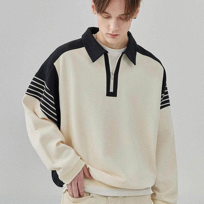 Japanese Style Retro Men's Advanced Design Sweater - WOMONA.COM