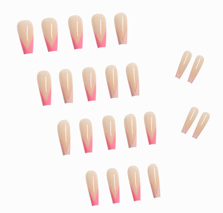 French European And American Long Ballet Fake Nails - WOMONA.COM