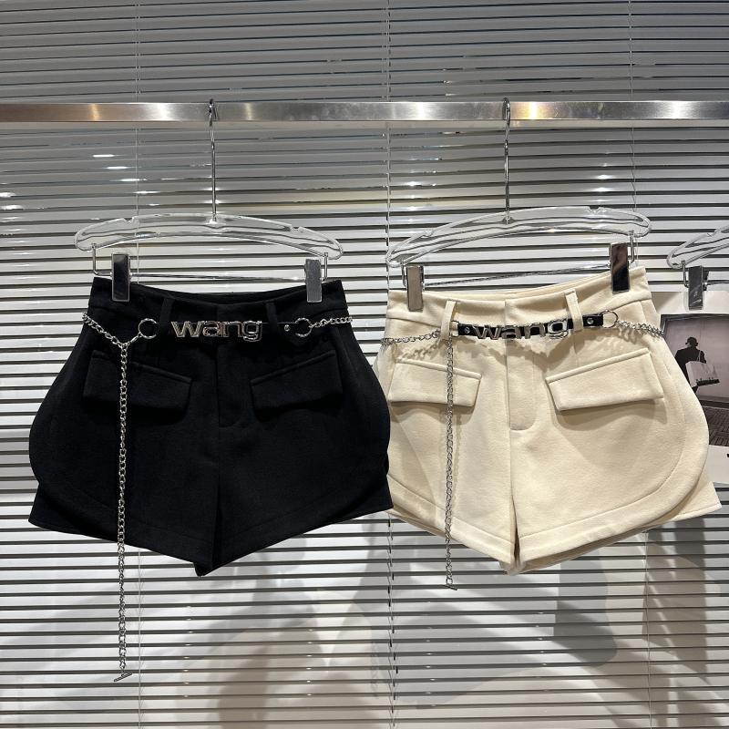 Winter New Three-dimensional Pocket Three Cent Wool Shorts Women - WOMONA.COM